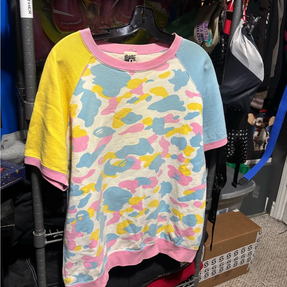 Y2K Bape cotton candy AOP t shirt size M